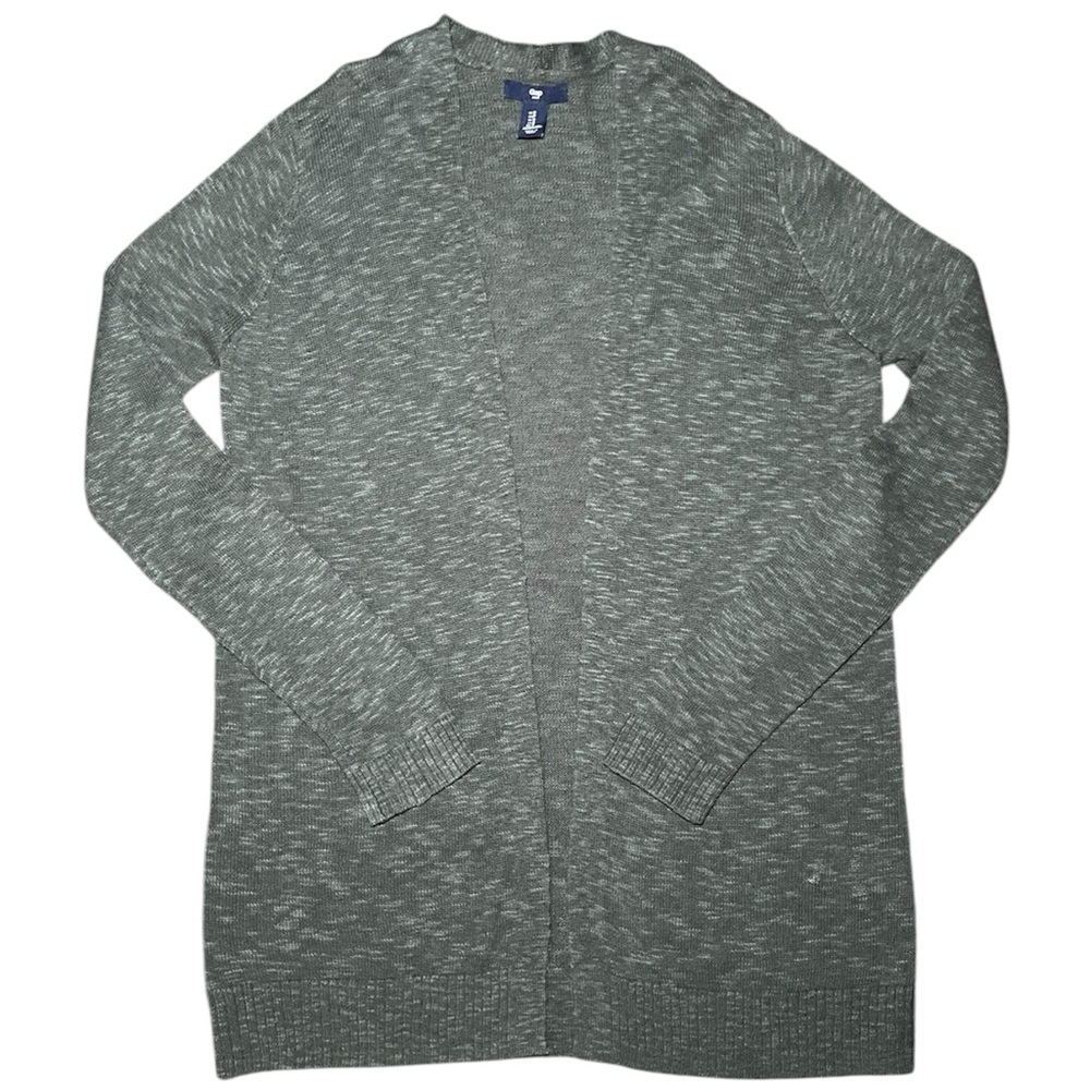 GAP Heather Olive Knit Cardigan